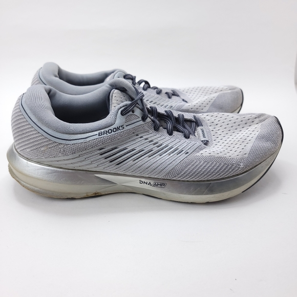 Brooks Levitate DNA AMP Gray Silver‎ Running Shoes 1202581B131 Women's Size 9.5 - Picture 1 of 7